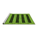 Sideview of Machine Washable Abstract Green Modern Area Rugs, wshabs260grn