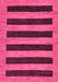 Machine Washable Abstract Pink Modern Rug, wshabs260pnk