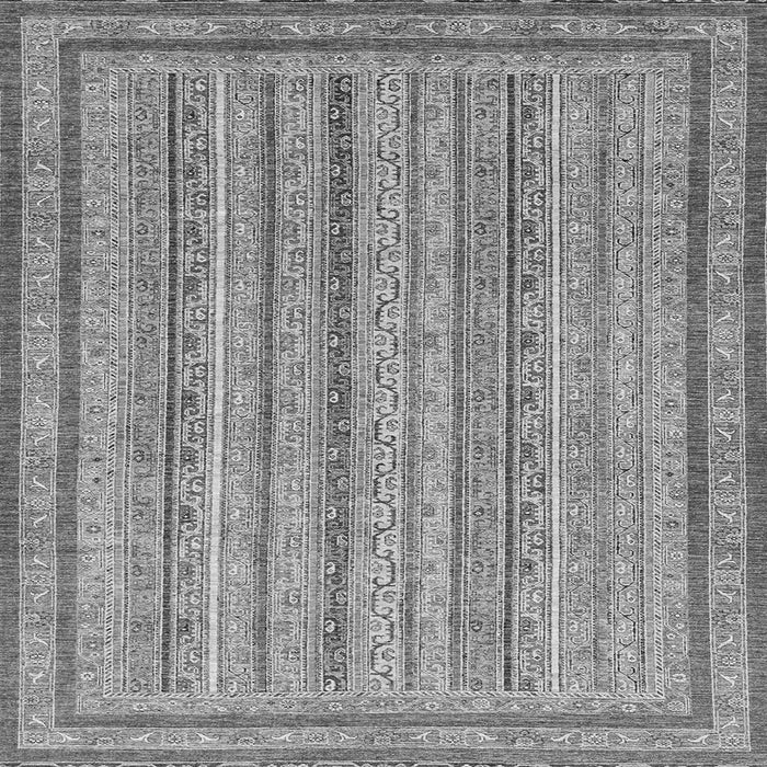 Square Machine Washable Abstract Gray Modern Rug, wshabs2610gry
