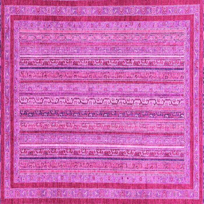 Square Abstract Pink Modern Rug, abs2610pnk