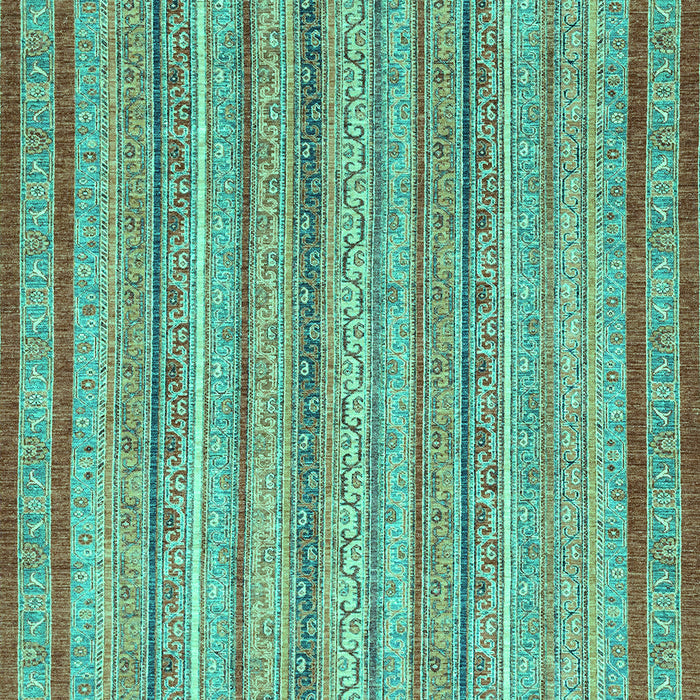 Machine Washable Abstract Turquoise Modern Area Rugs, wshabs2610turq