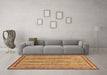 Machine Washable Abstract Brown Modern Rug in a Living Room,, wshabs2610brn