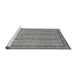 Sideview of Machine Washable Abstract Gray Modern Rug, wshabs2610gry