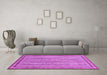 Machine Washable Abstract Purple Modern Area Rugs in a Living Room, wshabs2610pur