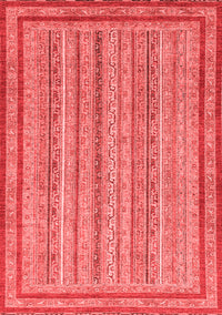 Abstract Red Modern Rug, abs2610red