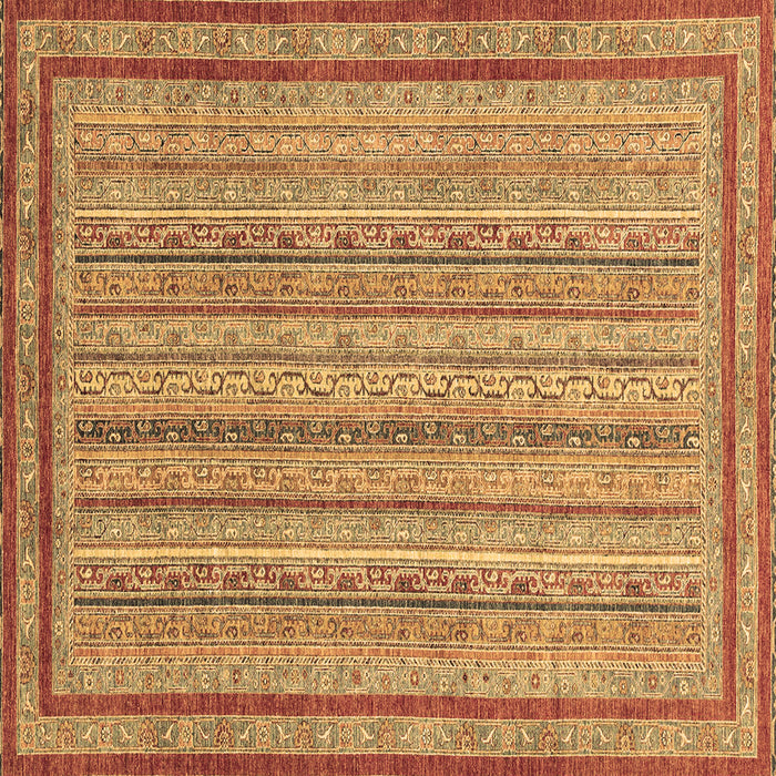 Square Abstract Brown Modern Rug, abs2610brn