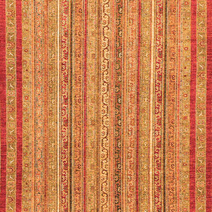 Machine Washable Abstract Orange Modern Area Rugs, wshabs2610org