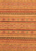 Machine Washable Abstract Orange Modern Area Rugs, wshabs2611org