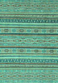 Abstract Turquoise Modern Rug, abs2611turq