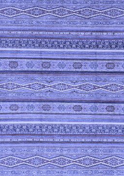 Abstract Blue Modern Rug, abs2611blu