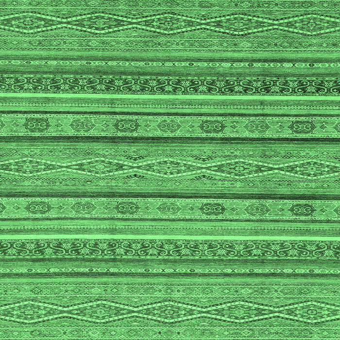 Square Machine Washable Abstract Emerald Green Modern Area Rugs, wshabs2611emgrn