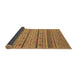 Sideview of Abstract Brown Modern Rug, abs2611brn