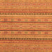 Square Abstract Orange Modern Rug, abs2611org