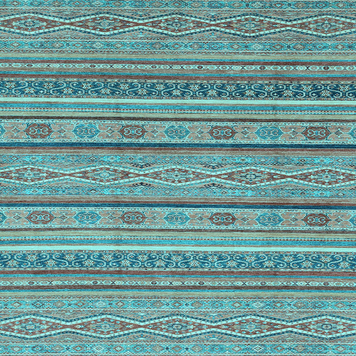 Square Abstract Light Blue Modern Rug, abs2611lblu