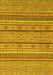 Abstract Yellow Modern Rug, abs2611yw