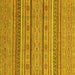 Square Abstract Yellow Modern Rug, abs2611yw