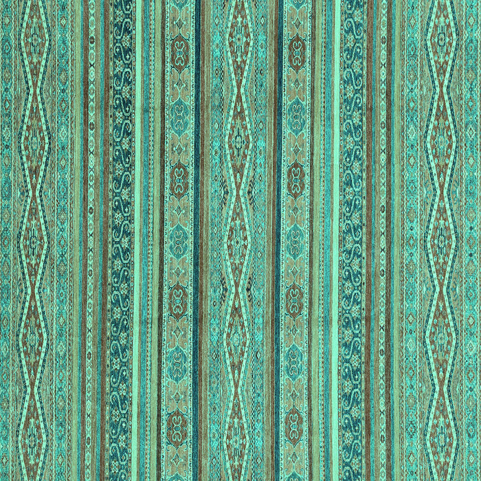 Square Machine Washable Abstract Turquoise Modern Area Rugs, wshabs2611turq