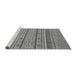 Sideview of Machine Washable Abstract Gray Modern Rug, wshabs2611gry