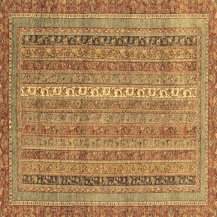 Square Machine Washable Abstract Brown Modern Rug, wshabs2612brn