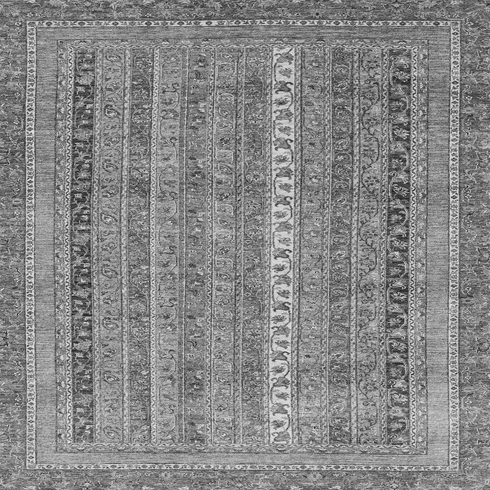 Square Abstract Gray Modern Rug, abs2612gry