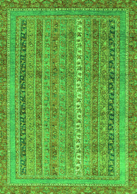 Abstract Green Modern Rug, abs2612grn