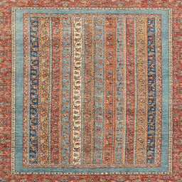 Square Machine Washable Abstract Camel Brown Rug, wshabs2612