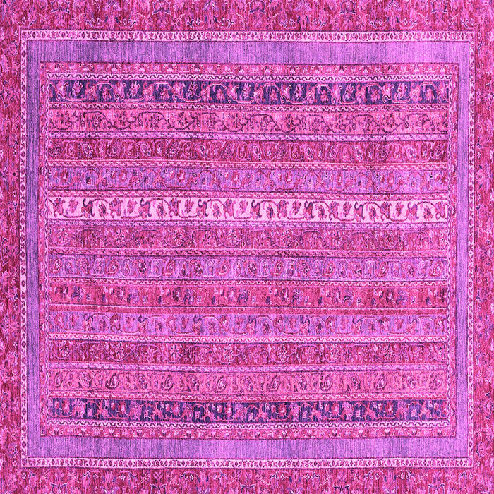 Square Abstract Pink Modern Rug, abs2612pnk