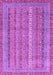 Machine Washable Abstract Purple Modern Area Rugs, wshabs2612pur