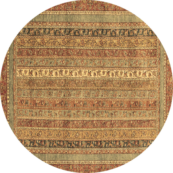 Round Machine Washable Abstract Brown Modern Rug, wshabs2612brn