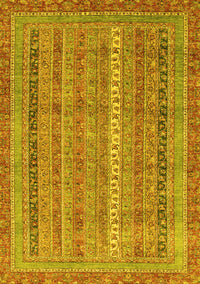 Abstract Yellow Modern Rug, abs2612yw