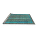 Sideview of Machine Washable Abstract Light Blue Modern Rug, wshabs2612lblu