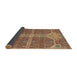 Sideview of Abstract Brown Red Modern Rug, abs2613