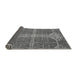 Sideview of Abstract Gray Modern Rug, abs2613gry