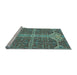 Sideview of Machine Washable Abstract Light Blue Modern Rug, wshabs2613lblu