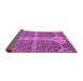 Sideview of Abstract Purple Modern Rug, abs2613pur