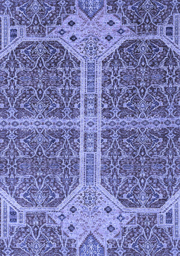 Abstract Blue Modern Rug, abs2613blu