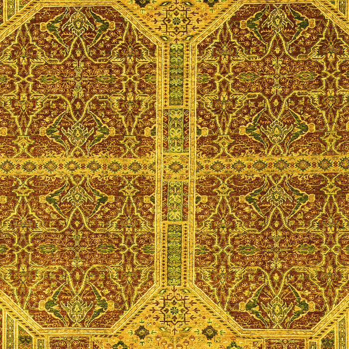 Abstract Yellow Modern Rug, abs2613yw