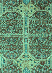 Abstract Turquoise Modern Rug, abs2613turq