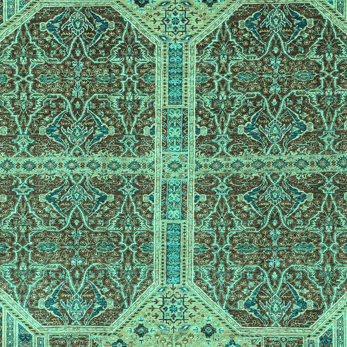 Machine Washable Abstract Turquoise Modern Area Rugs, wshabs2613turq