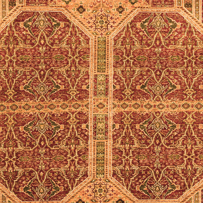 Machine Washable Abstract Orange Modern Area Rugs, wshabs2613org