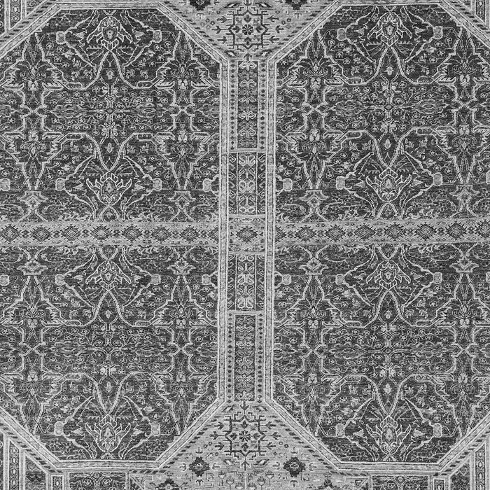 Machine Washable Abstract Gray Modern Rug, wshabs2613gry