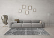 Machine Washable Abstract Gray Modern Rug in a Living Room,, wshabs2613gry