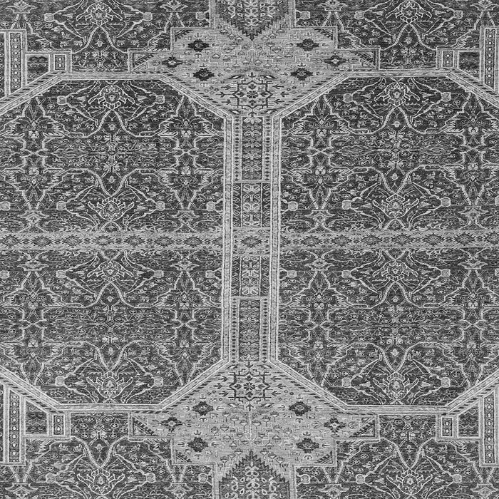 Square Machine Washable Abstract Gray Modern Rug, wshabs2613gry