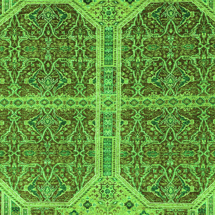 Machine Washable Abstract Green Modern Area Rugs, wshabs2613grn