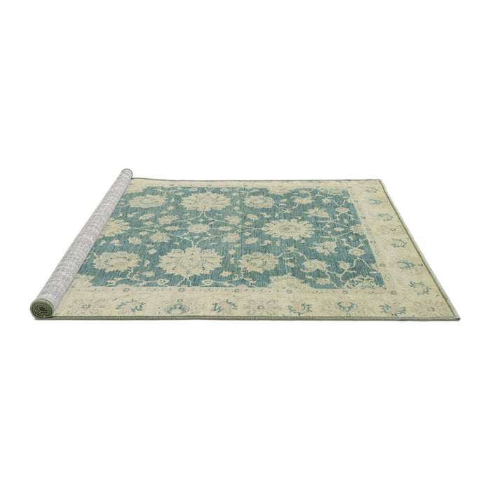 Sideview of Machine Washable Abstract PaleGold Rug, wshabs2614