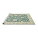 Sideview of Machine Washable Abstract PaleGold Rug, wshabs2614