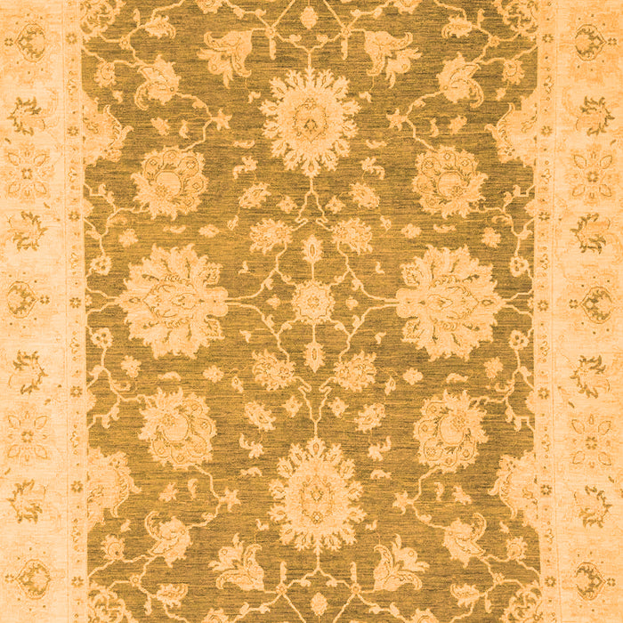 Machine Washable Oriental Orange Traditional Area Rugs, wshabs2614org