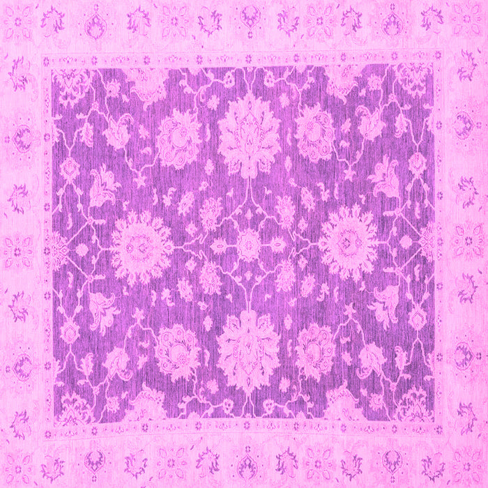 Square Oriental Pink Traditional Rug, abs2614pnk