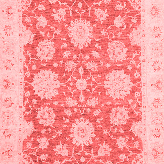 Machine Washable Oriental Red Traditional Rug, wshabs2614red