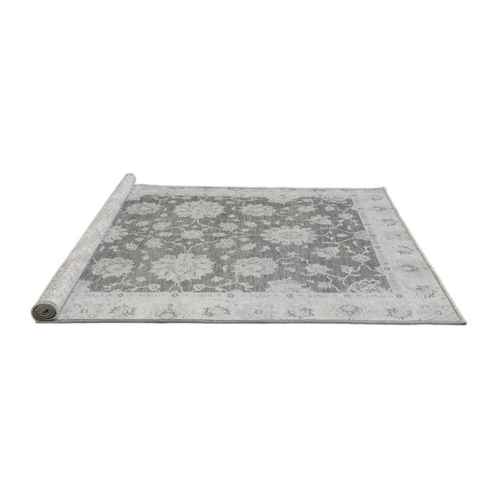 Sideview of Machine Washable Oriental Gray Traditional Rug, wshabs2614gry